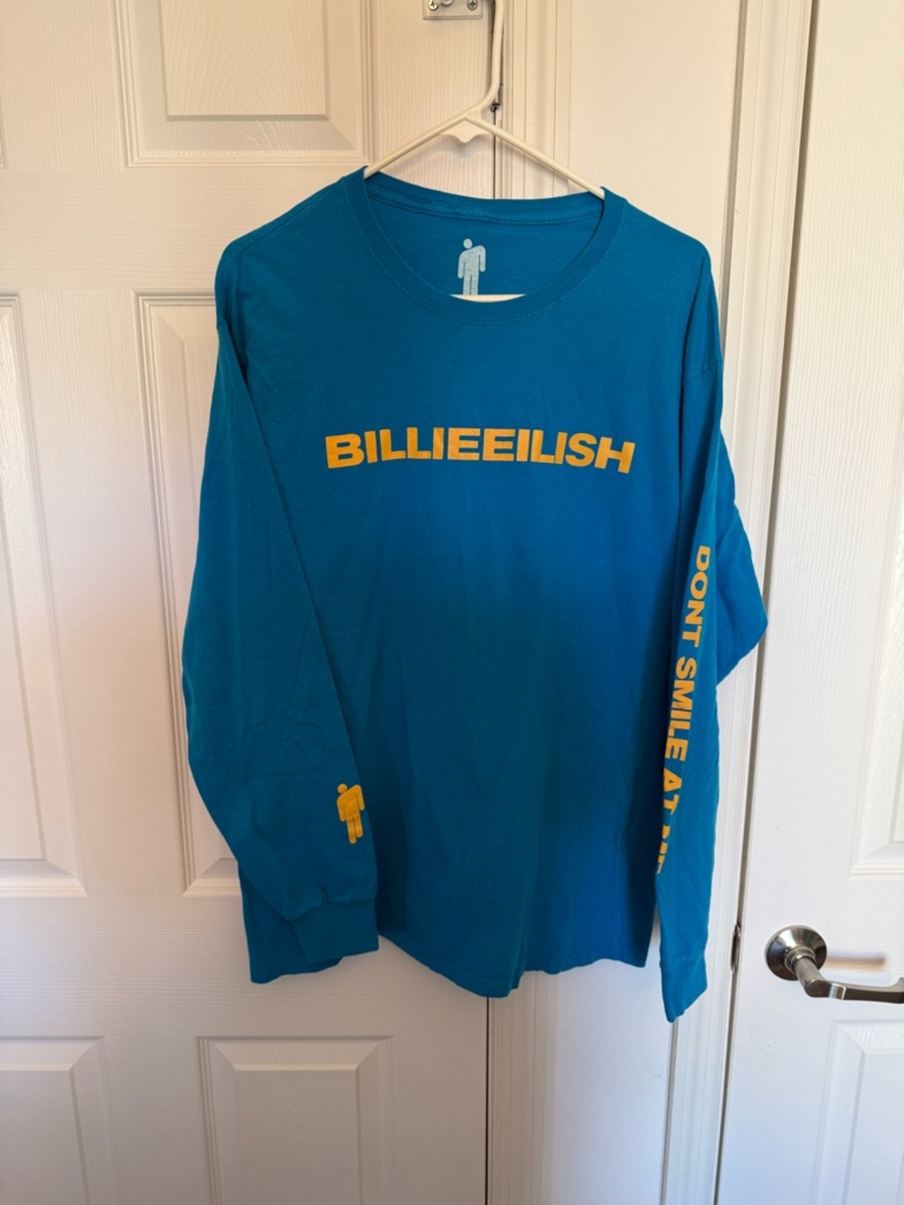 Billie Eilish Women's Teal Long Sleeve Graphic Tee